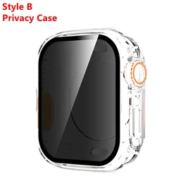 Premium Privacy Screen Protector with 360° Full Cover and Tempered Glass - Series 4 5 6 SE 44MM (B - Clear)