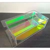 Colorful Acrylic Drawer Tissue Box Luxury Desktop Transparent Rainbow Napkin Box Ins Style Home Creative Bathroom Storage 4