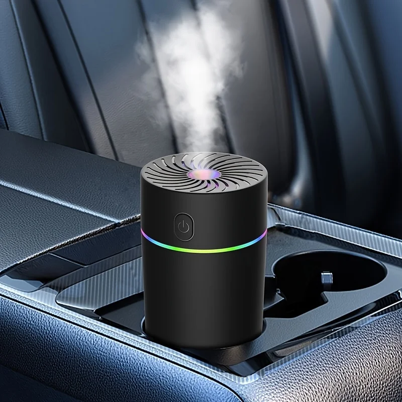 Car Air Freshener Car Aromatherapy Machine7ColorLEDCool Mist Small Desktop Humidifier