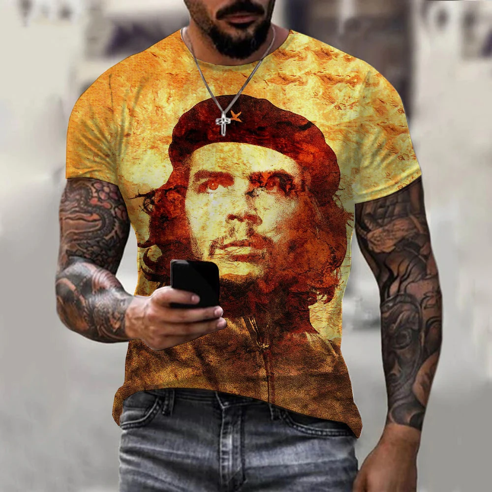 Mens Summer Short Sleeve Che Guevara T Shirt