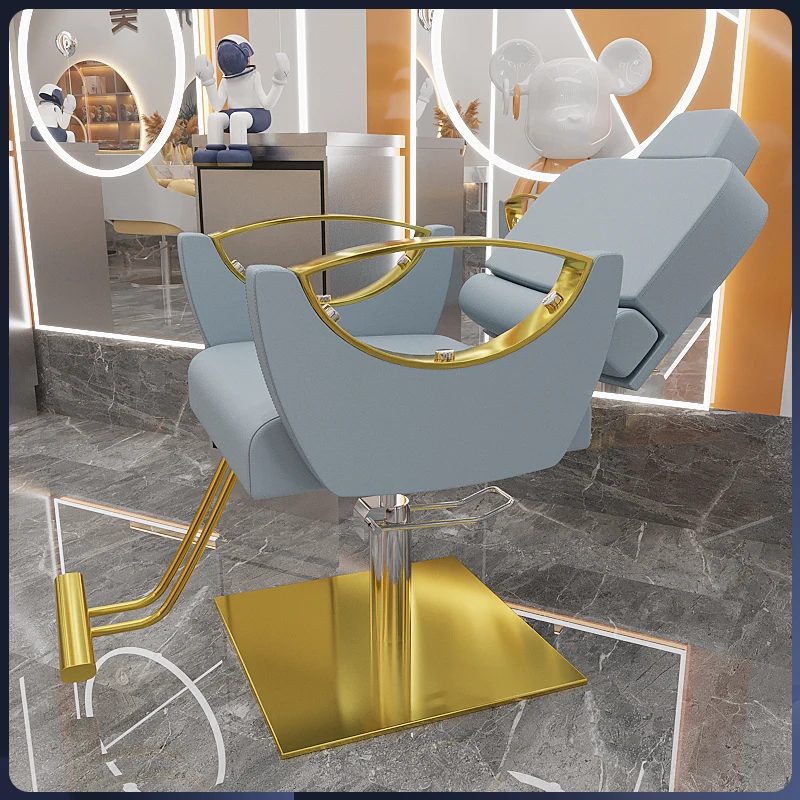 Description Picture 2 of itemMen Dressing Barber Chair Luxury Gaming Personalized Equipment Makeup Barber Chair Beauty Recliner Kapperstoel Decorative