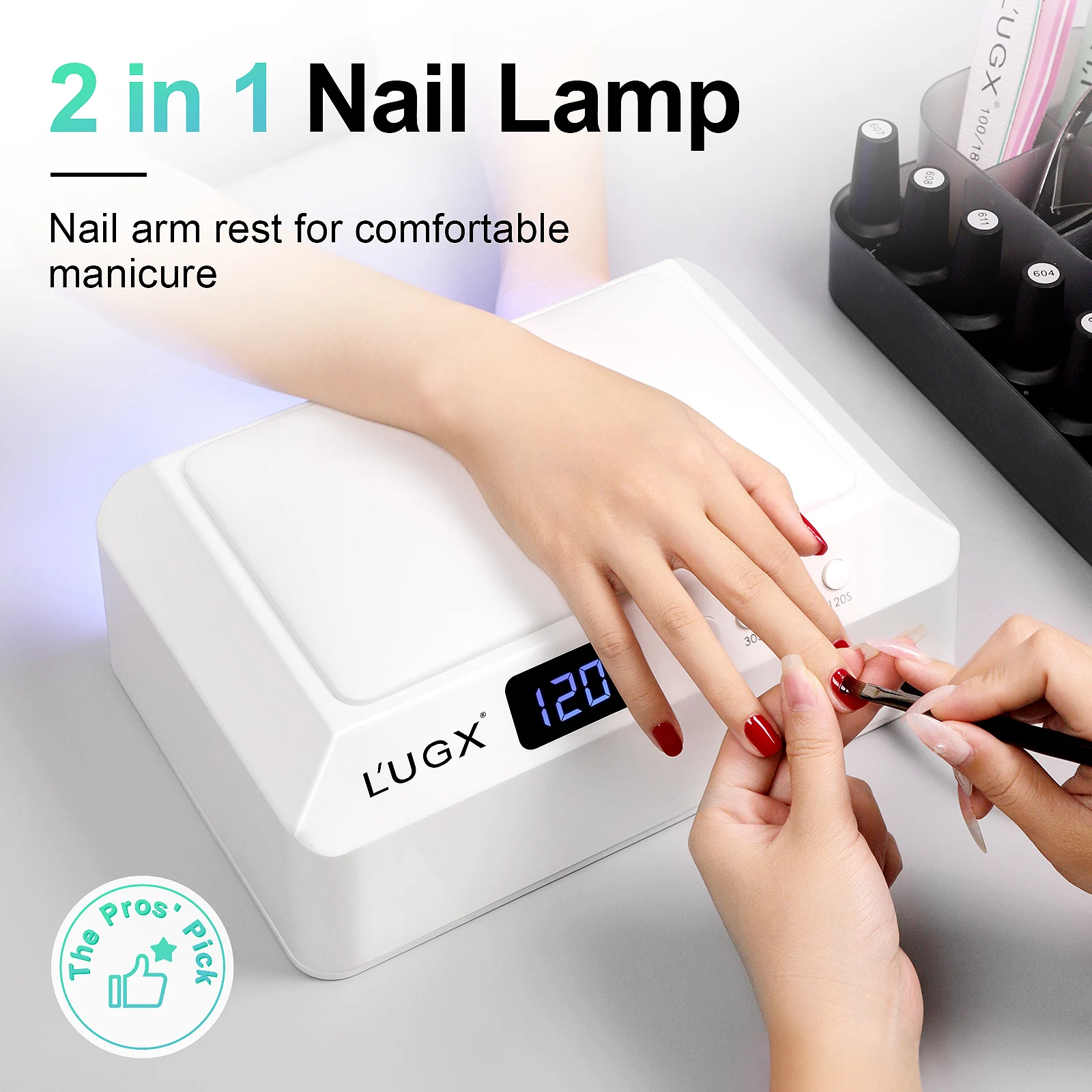 

UV LED Nail Light,72w Power Nail Light Nail Dryer Gel Polishing UV Nail Light Fast Drying Curing With Automatic Sensor Display