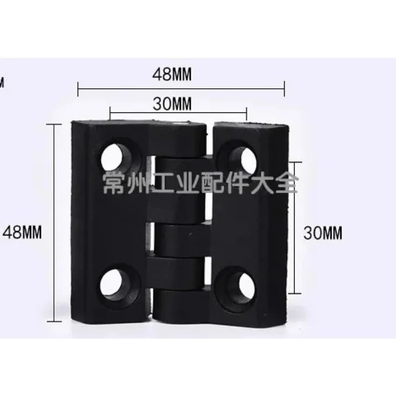 Nylon Plastic Butt Hinge 10pcs/set Black Color for Wooden Box Furniture Electric Cabinet Hardware nylon hinges plastic hinges