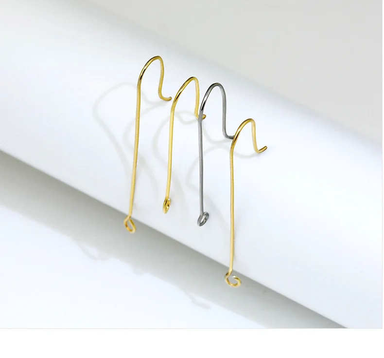 20pcs 30/40mm Edelstahl Französisch lange Ohrring Haken Stecker für DIY Ohr Zubehör Schmuck machen Ergebnisse Großhandel – Detail 4