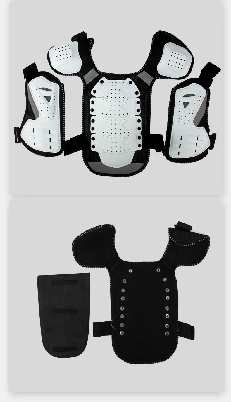 어린이 신체 보호대 조끼, 어린이 모토크로스 갑옷 재킷, 가슴 척추 보호 기어, 낙하 방지 충격 방지, 4-15 세