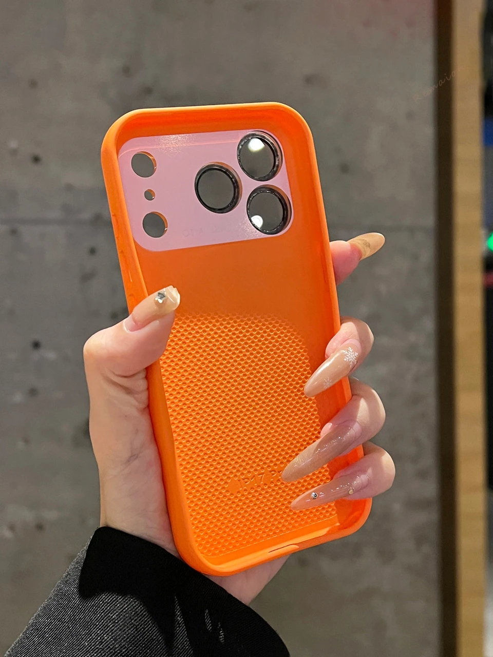Leather Phone Case with Big Window & Shockproof Camera Protector Cover