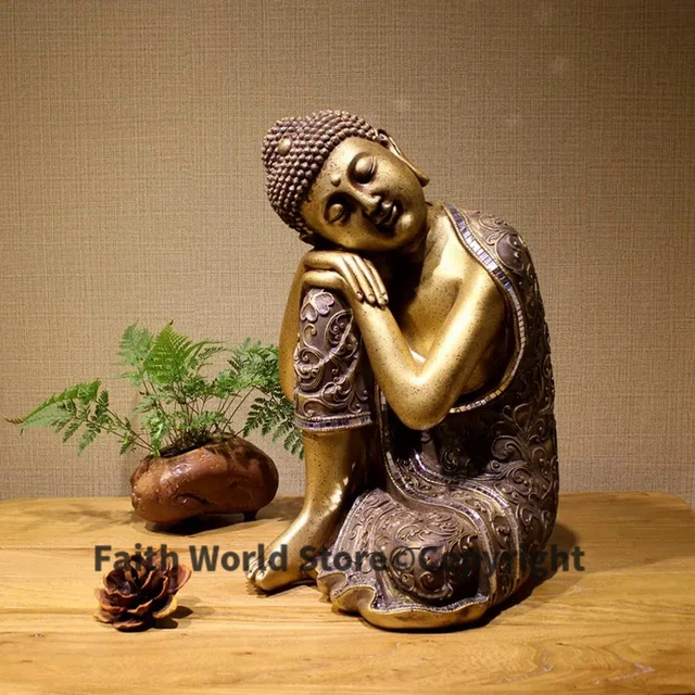 Buy Collectible India Reclining Buddha Idol Brass Showpiece Statue Resting  / Sleeping Buddha Art Home Decor Online at Lowest Price Ever in India |  Check Reviews & Ratings - Shop The World