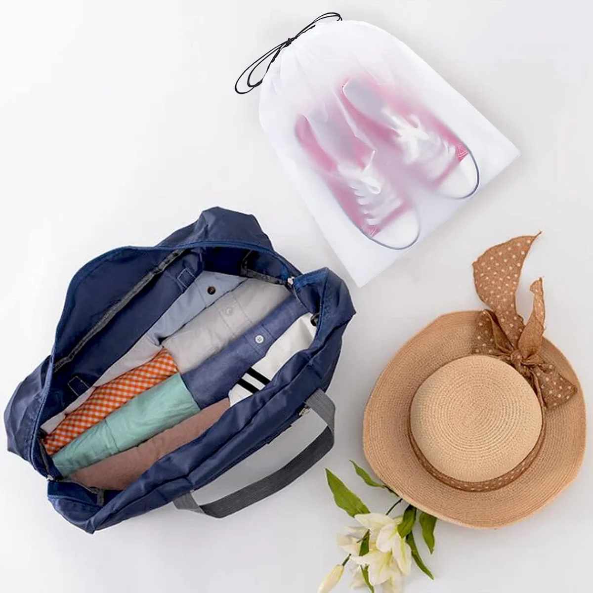 1pc-Luggage Bag Large Capacity Shoulder Bag Womens Waterproof