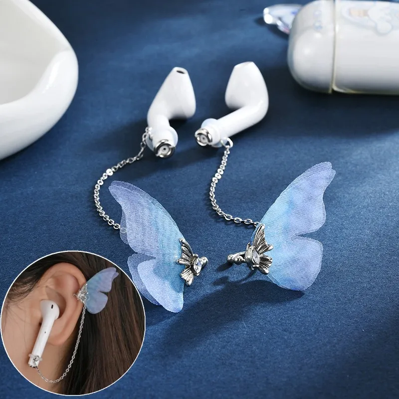 

Серьги, ремешок для Airpods, держатель для ушей, клипсы, зажим-бабочка против потери, клипса для ушей для женщин в стиле Ins, не потерять, беспроводной ушной крючок