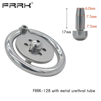 FRRK 38mm Super Small Male Chastity Device Micro Metal Cock Cage Strapon Penis Rings Lightweight BDSM Sex Toys Sexual Products 5