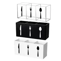 Acrylic Cutlery Storage Organizer for Kitchen Countertop Tableware Storage Box 2