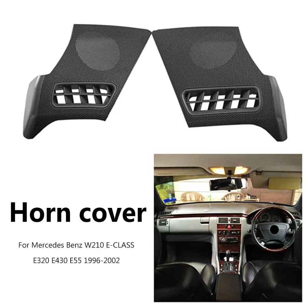 Car Styling Dash Board Side Air Vent Speaker Grill Cover for Mercedes Benz E-Class W210 1996-2002 Black Auto Interior Accessorie