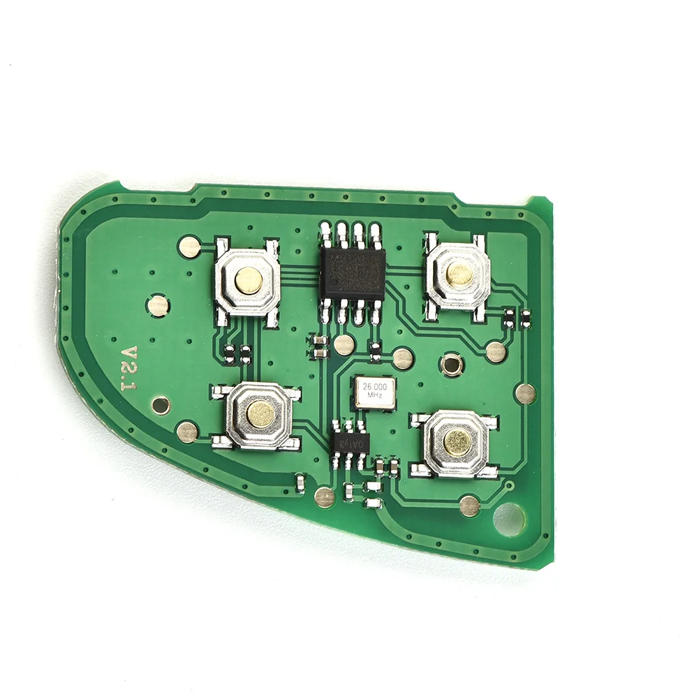 

Remote Key Circuit Board Flip Green High Sensitive (not Key Case ) 1pcs 4 Button Fit For Jaguar X Type XJ XJR.