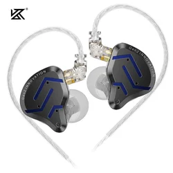 KZ ZSN Pro 2 Hybrid Technology  Earphones  1BA+1DD Noise Cancelling Earbud Hifi Wired Headphone Metal Bass Headset Free Shipping