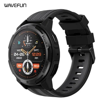 Smartwatch Wavefun Wave 70 per Uomo, Display AMOLED AOD da 1,43'', Ultra Resistente all'Acqua per Esterni, Chiamate Bluetooth, Doppio Cinturino