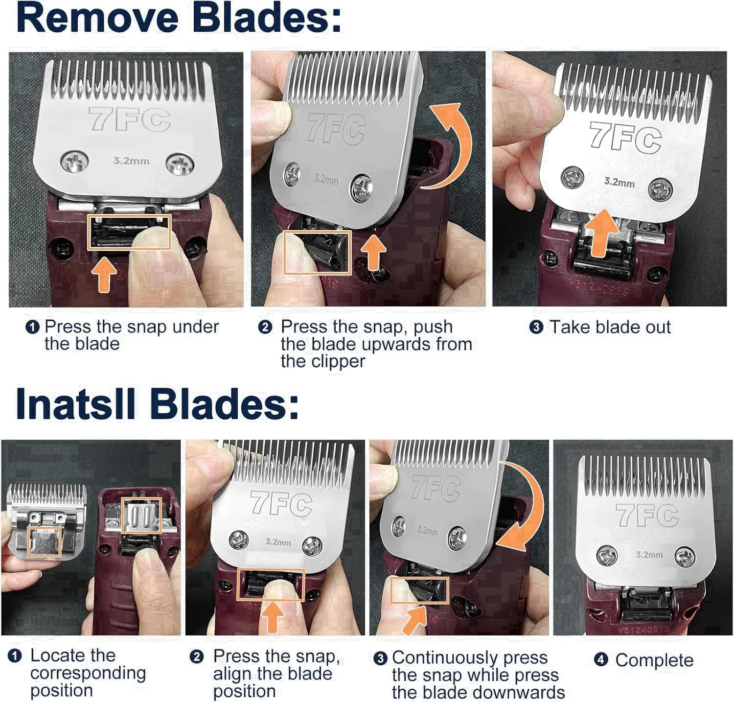 Dog Hair Trimmer Pet Hair Trimmer Dog Clipper Dog Clipper Blades All sizes STEEL A5 blade for dog grooming clipper