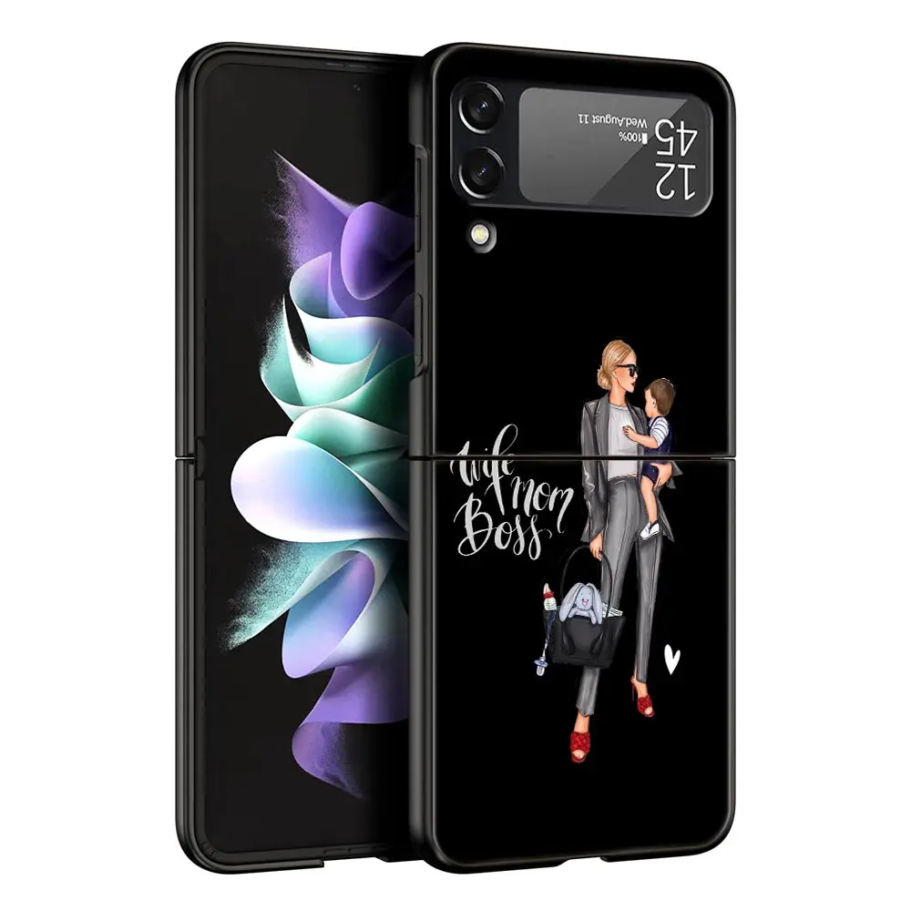 Chic Black Brown Hair Design Phone Case - Stylish Protective Hard Shell