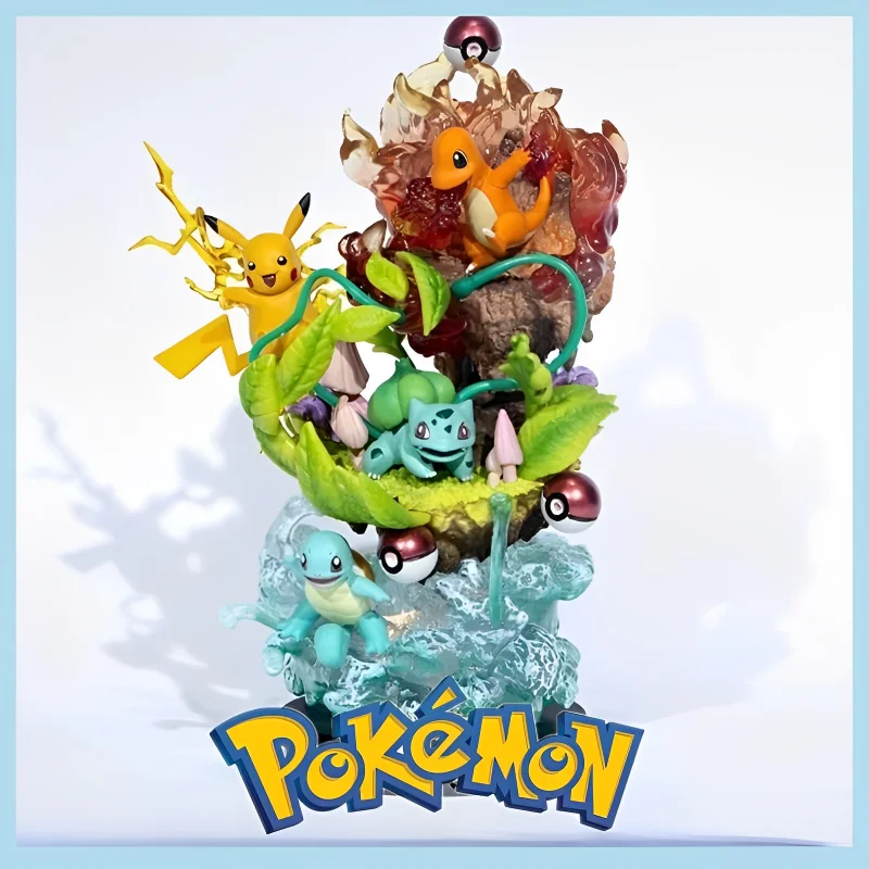 25cm-pokemon-pikachu-charmander-bulbasaur-squirtle-evolution-pvc-action-model-status-figure-toy-collection-ornament-gift