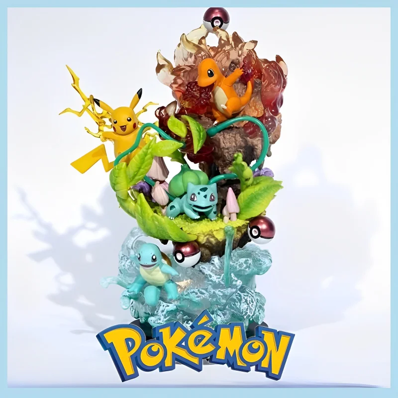 figuras-de-accion-de-pokemon-pikachu-charmander-bulbasaur-squirtle-evolution-modelo-de-pvc-adorno-de-coleccion-regalo-25cm