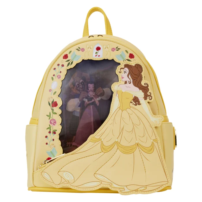 thumbnail image 1 of Mochila Disney La Bella y la Bestia de Loungefly, mochila con diseño de princesa Cenicienta, mochila pequeña con perspectiva para niños, mochila bonita para niñas, 1 of 5