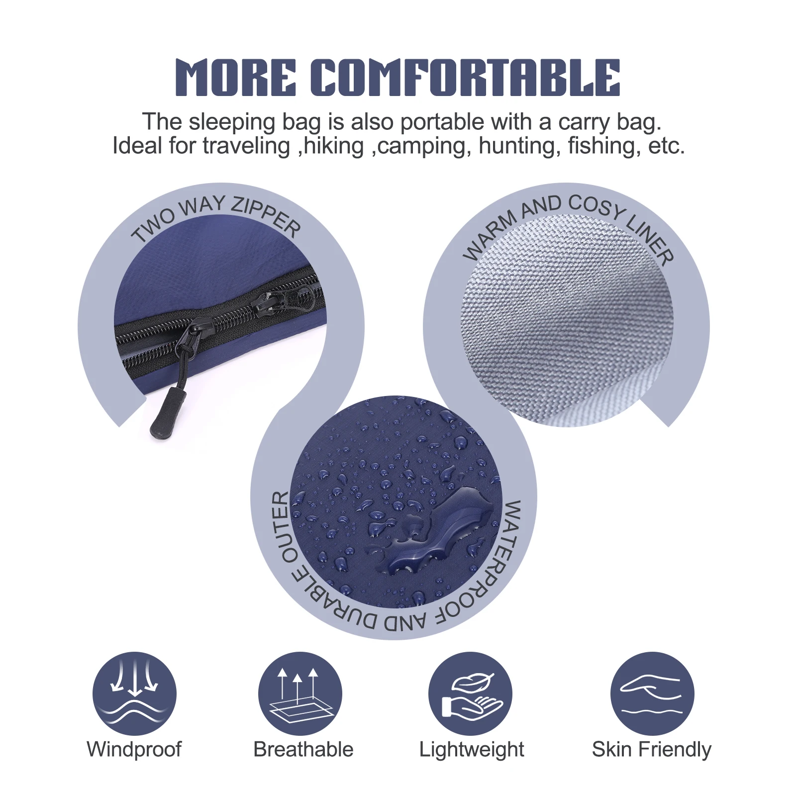 LIXADA 190 * Envelope Sleeping Bag 4