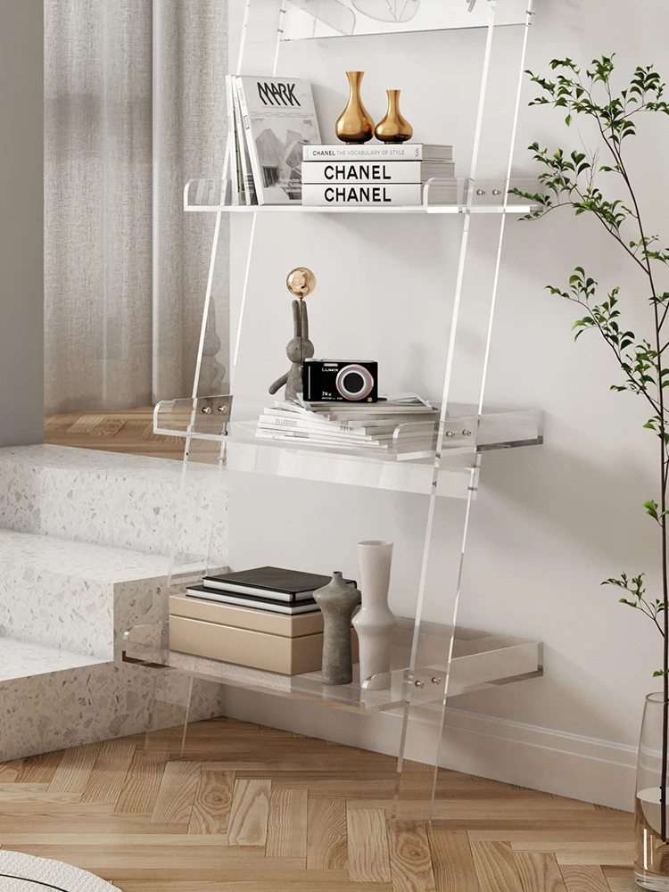 Acrylic Book Shelf Book Holder Living Room Industrial Organizers Storage  Rack Cube Display Mueble Esquinero Salon Furniture - AliExpress