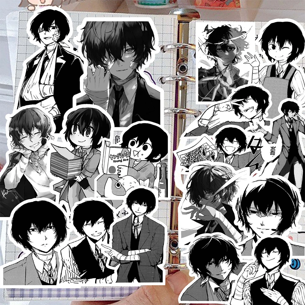 

10/30/70PCS Bungo Stray Dogs Anime Stickers for Kids Nakahara Chuuya Dazai Osamu Cartoon Decal DIY Laptop Skateboard Car Sticker