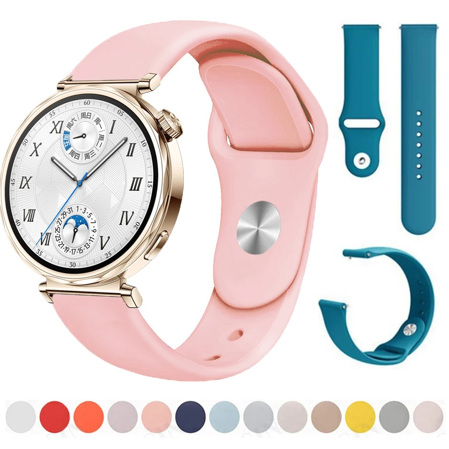 Versatile Silicone Sports Strap for Smartwatches - Multiple Sizes Available