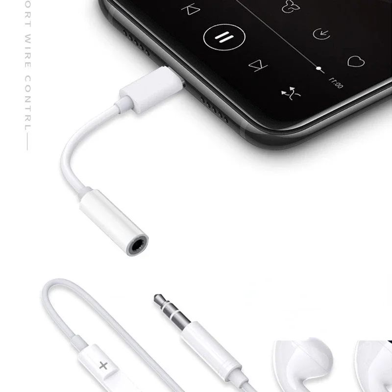 Type C To 3.5 mm Aux Adapter Audio Cable For Huawei V30 mate 20 P30 Xiaomi Mi 10 9 Android 3.5mm audio cable usb to 3.5mm adapter type c to 3.5mm adapter type c aux adapter type c adapter type c to aux adapter audio earphone converter audio headphone adapter 3.5mm audio adapter