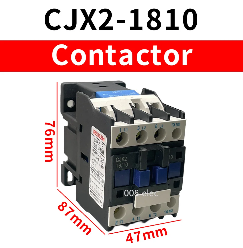 Description Picture 2 of itemContactor CJX2-1810 32A switches LC1 AC contactor voltage  220V CJX21810