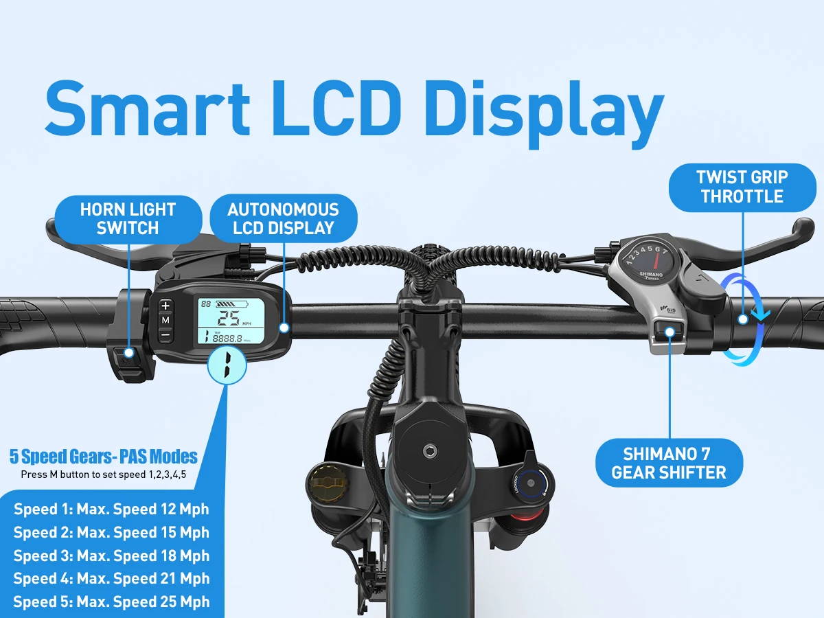 Aairsk GT300 Elektrofahrrad 250W Bürstenloser Motor 36V10AH Lithium-Batterie E-Bike mit NFC-Funktion 26 Zoll Reifen – Detail 6