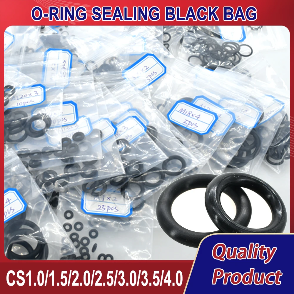 

Black O Ring Gasket Rubber Seal Ring Set NBR Faucet Sealing Valve Nitrile Rubber High Pressure Washer Corrosion Oil Resist