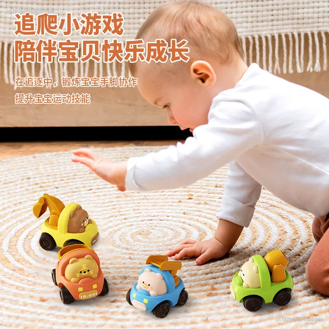 Brinquedos de Carros de Engenharia Mini Inerciais: Estimulando a Imaginação e Desenvolvimento dos Pequenos 2 Mini Inertial Engineering Car Toys: Fun and Educational for Baby Boys