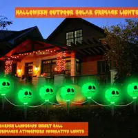 Halloween Pathway Markers Lights Waterproof Ghost Pathway Lights Halloween Solar Lights Outdoor Halloween Decorations Halloween 1