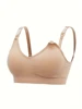 3PCS No Steel Ring with Sports Pad Bra Breastfeeding Non-sagging Vest-style Pregnant Women's Clothing Underwear Front Buckle 5