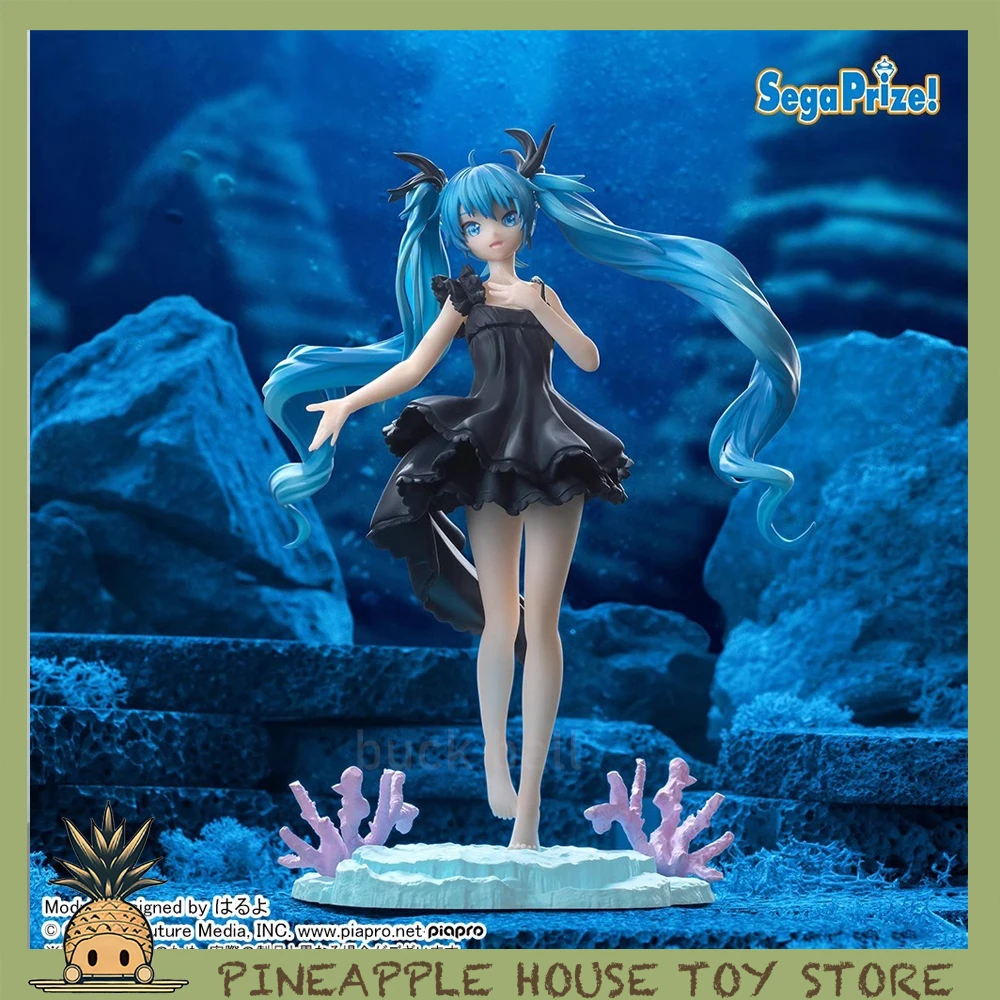 

Оригинальные фигурки SEGA Vocaloid Luminasta Hatsune Miku, Размер 18 см, аниме «глубоководная девушка», коллекционные модели, куклы, игрушки, подарки