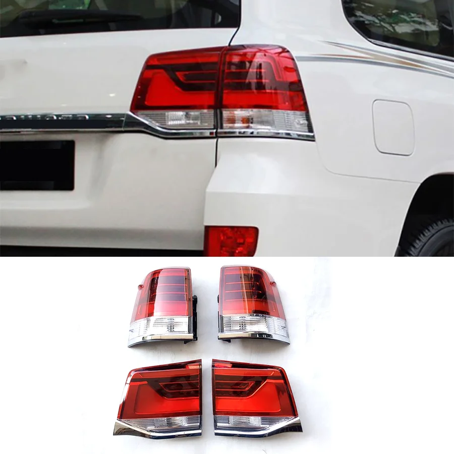 

Wooeight 1Pc Car Rear Lamp For Toyota Land Crusier LC200 2016-2021 Accessories Reversing Reverse Brake Stop Turn Signal Lamp