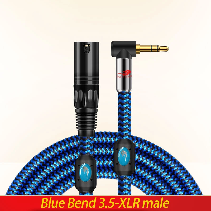 Professionelles Audiokabel mit 3,5-mm-Stecker auf XLR | Abgeschirmte Lautsprecheranschluss für die Verstärker-Mischkonsole | Soundsystem für Heimkino – Detail 19