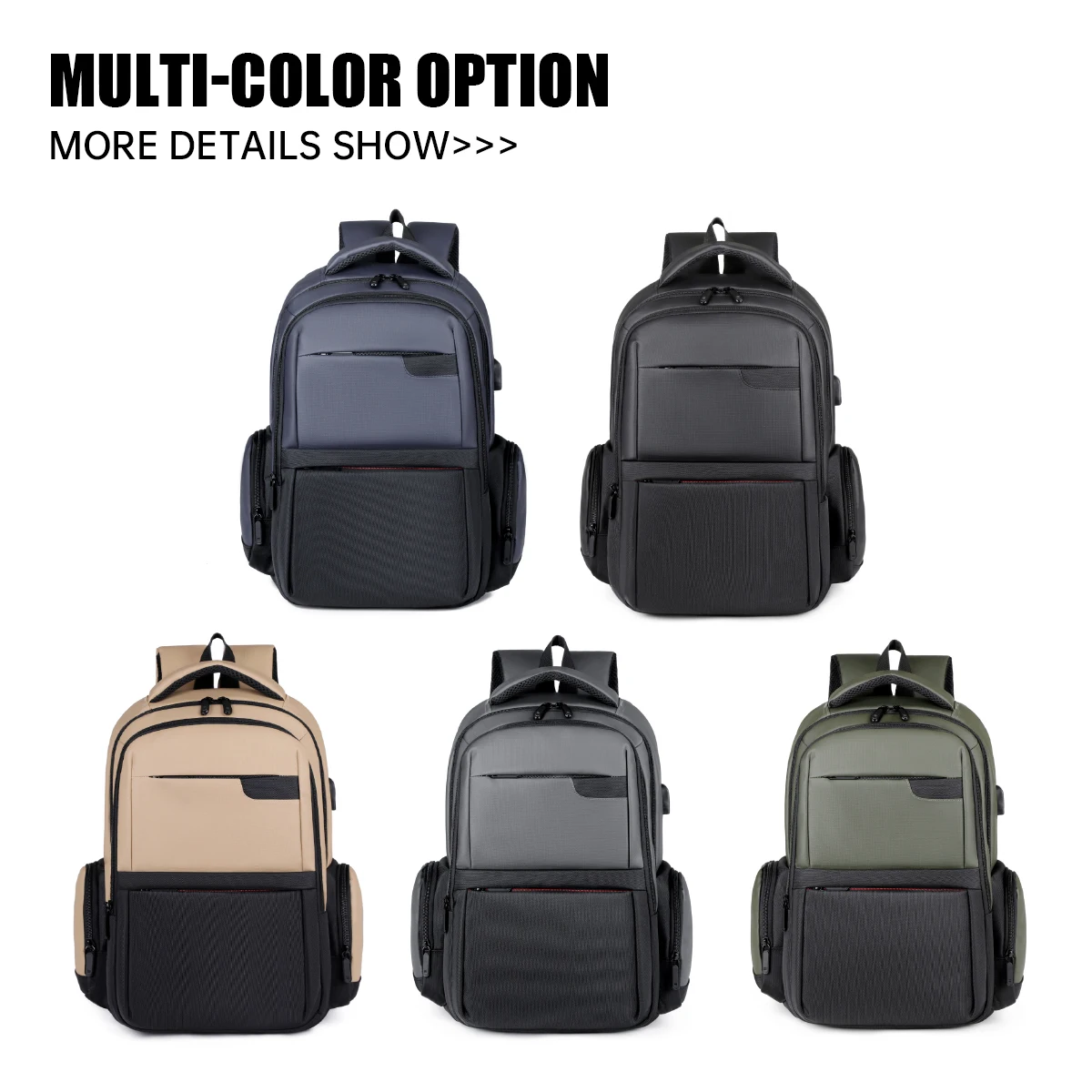 Business Backpack for Male High School Students and College Students, Large-Capacity Computer Bag, Business Trip Backpack, Lightweight Sports Travel Backpack