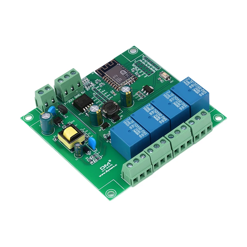 รูปสินค้า โมดูลรีเลย์ WiFi 4 ช่อง ESP8266 ควบคุมไฟฟ้าไร้สาย