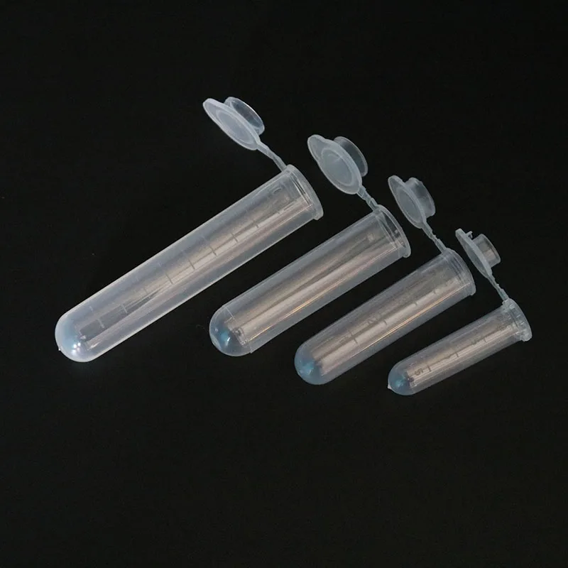 2/4/5 / 10ML Laboratory Supplies Sample Transparent Micro Plastic Centrifuge Tube Test Tube Snap Laboratory Container Lid 10pc