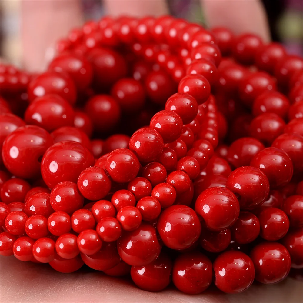 Natural Stone Beads Lava Jaspers Tiger Eye Quartz Agates Round Loose Beads for Jewelry Making DIY Bracelet Accessories 4-12MM 3