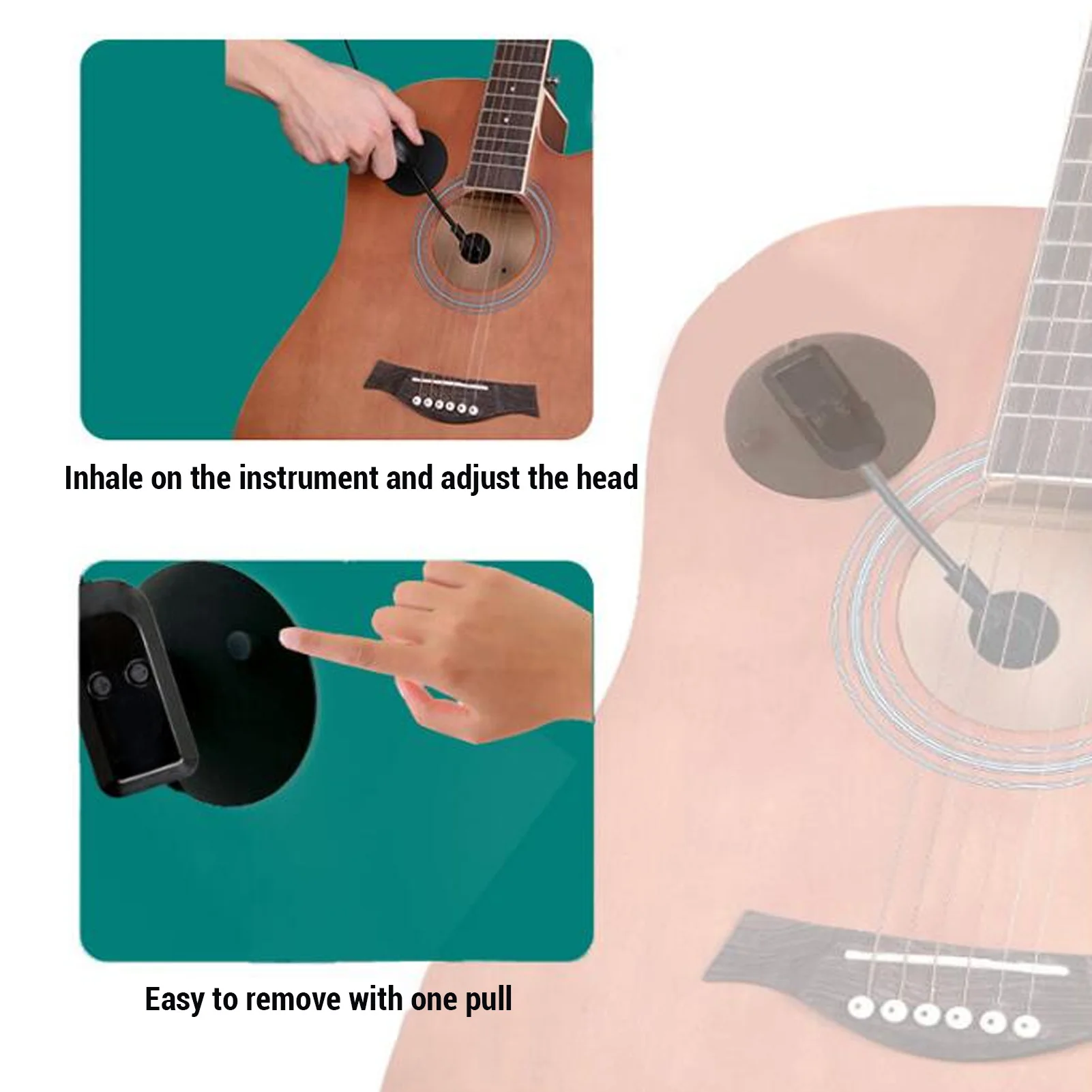 2.4G Wireless Instrument Microphone Pickup System for Guitar Violin Accordion Cello Zither Lute Stage Performance new