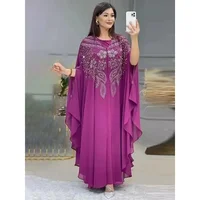 Abayas de Luxe en Mousseline de Soie pour Femme, Boubou, Robe Musulmane, Caftan Marocain, Djellaba pour ixde Mariage, 2025 6