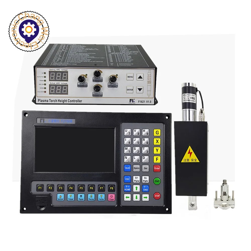 

2 Axis CNC Plasma Controller+THC+lifter Kit F2100B+F1621P+JYKB-100 For Plasma Cutting Machine Cutter