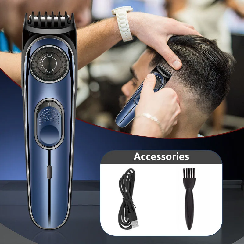 WAIKIL New Multi functional Men's Electric Hair clipper USB rechargeable portable hair clipper head hair and beard trimmer 2