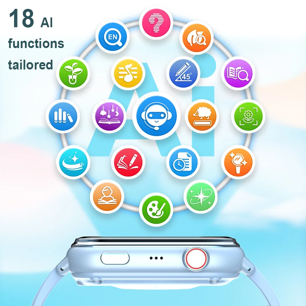 Wonlex KT37 4G Ű�� ����Ʈ��ġ 1.78��ġ AMOLED ��ũ�� AI ���� �� GPS �������� ��ġ ������ ȭ�� ��ȭ ����Ʈ��ġ ��̿�