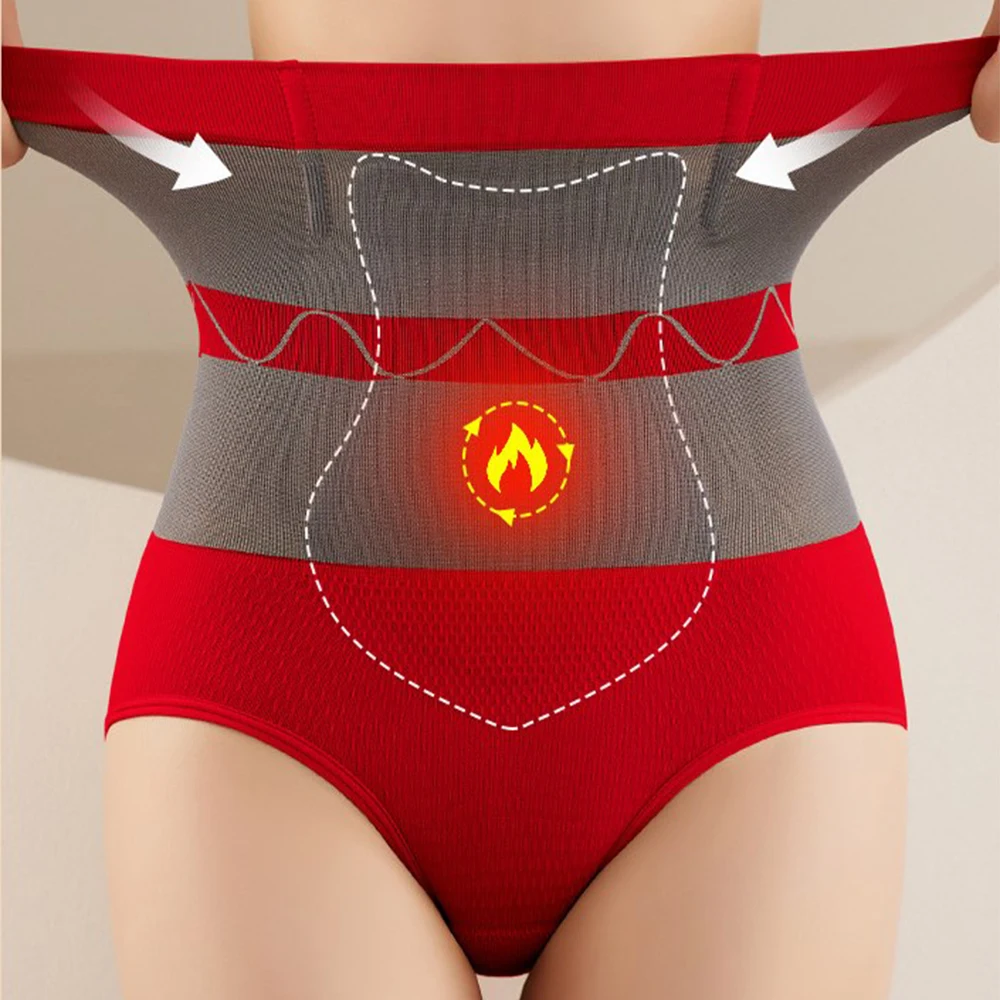 High Waist Tummy Shaper for Women Belly Seamless Slimming Briefs Abdomen Control Panties Comfortable Thermal Underwear