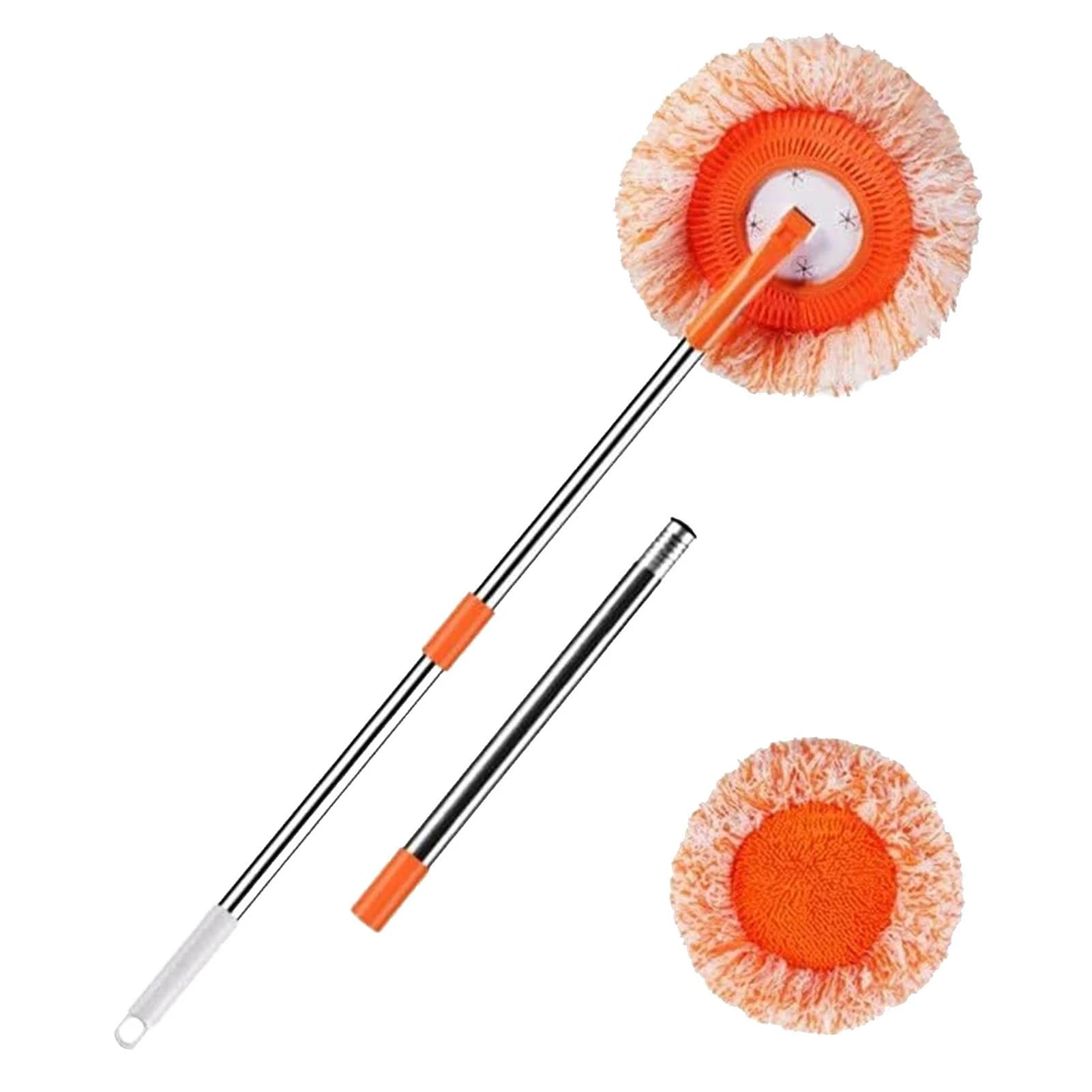 360 Rotatable Adjustable Cleaning Mop Spin Mop With Coral Velvet Mop