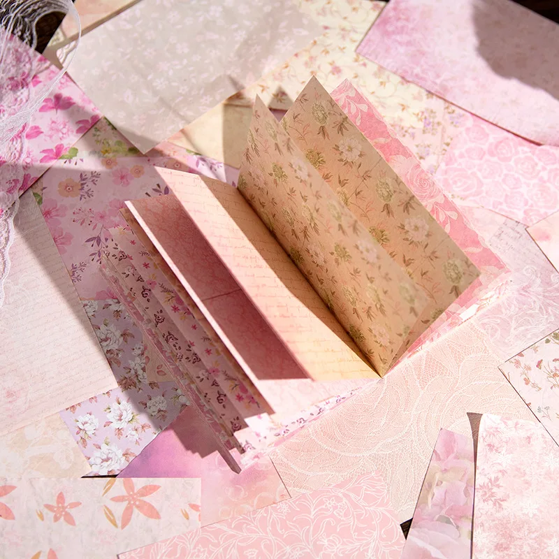 

100pcs/pack Aesthetics Style Material Paper Decorative Diy Scrapbooking Diary Album hand made junk journal Collage material